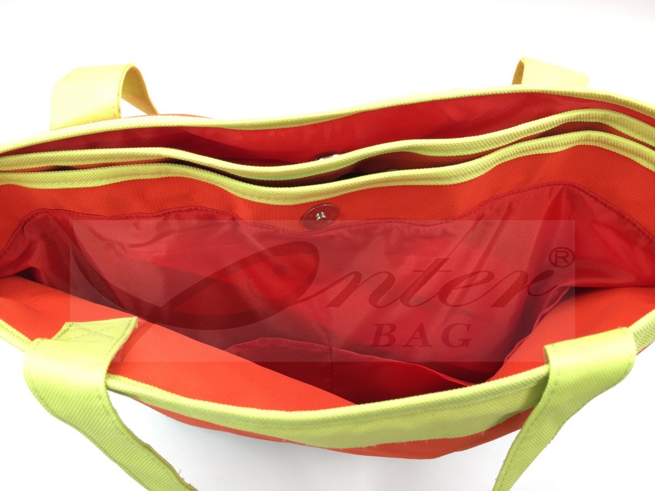 Polyester Sports Tote Bag Orange Color , Womens Workout Bags Multi Colors