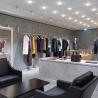 Buy cheap Round Showroom Readymade Garment Rack Display Case Scarf Curtain Shiny Gold from wholesalers
