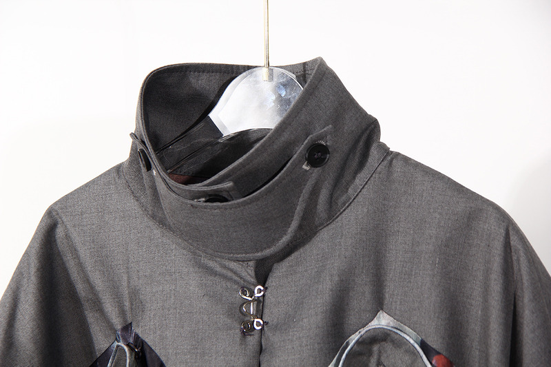Fashion New Arrival Winter Waterproof Jackets Short Coats Printing Pockets Splicing Bomber Jacket
