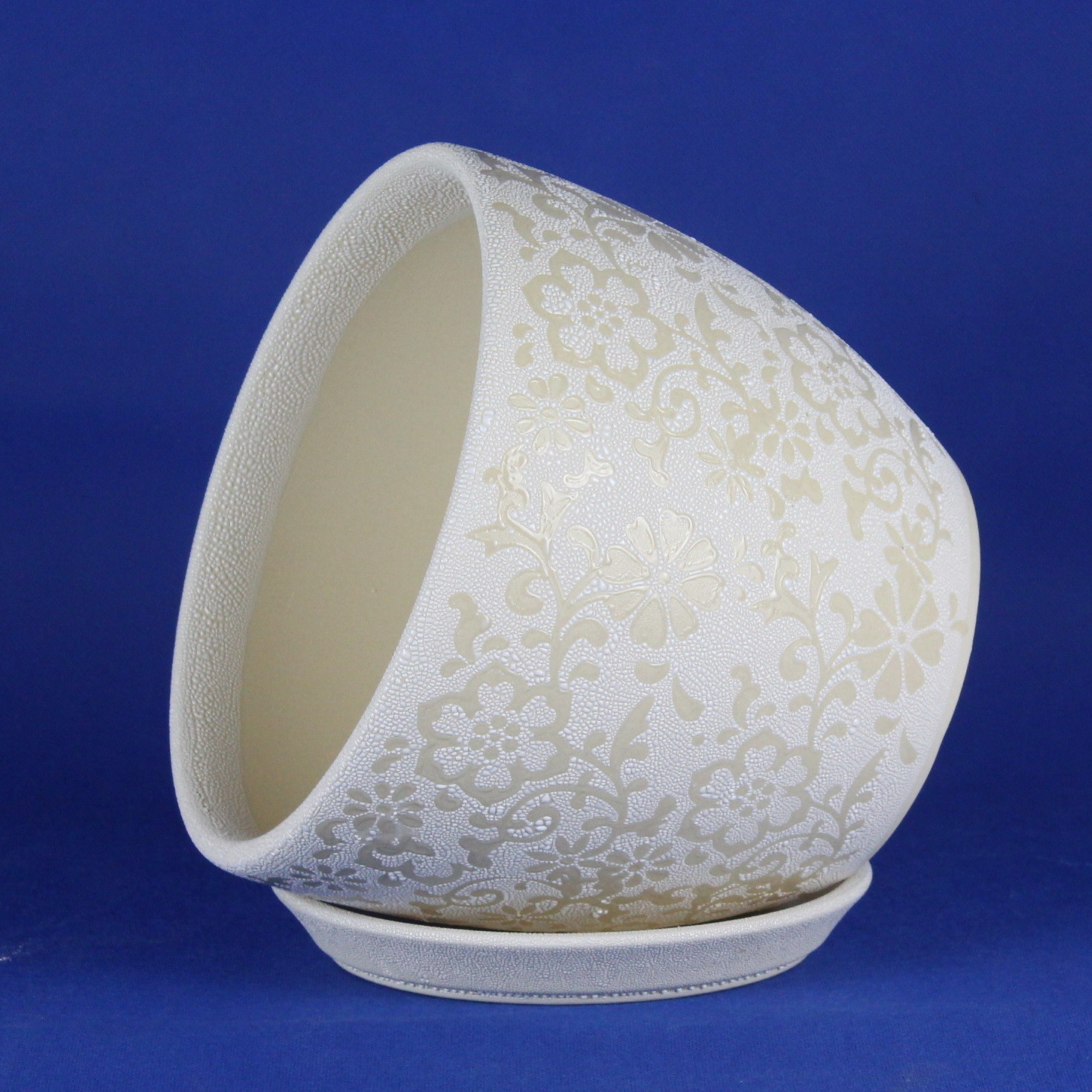 Durable And Versatile Ceramic Pots Glossy Finish For Living Room