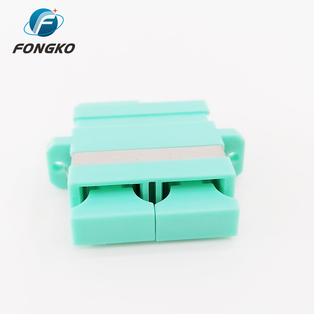 Multimode Duplex DX SC to SC Fiber Optic Adapter With Flange