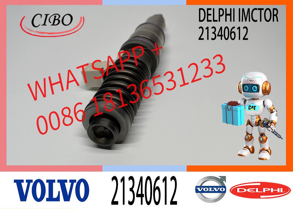 Excavator Parts Injector Diesel 21340612 BEBE4D24002 Nozzle Injector VOE21340612 D13 Engine Injector