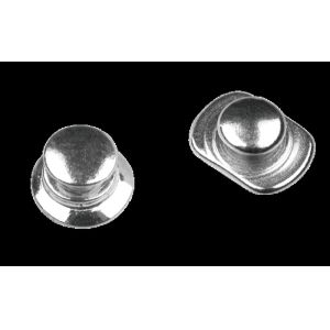 Bondable lingual button used in conjunction with braces