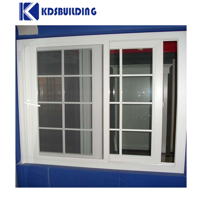 KDSBuilding Modern Residential Windows Waterproof Double Clear Glazed Sliding Pvc Window With Thermal Glass