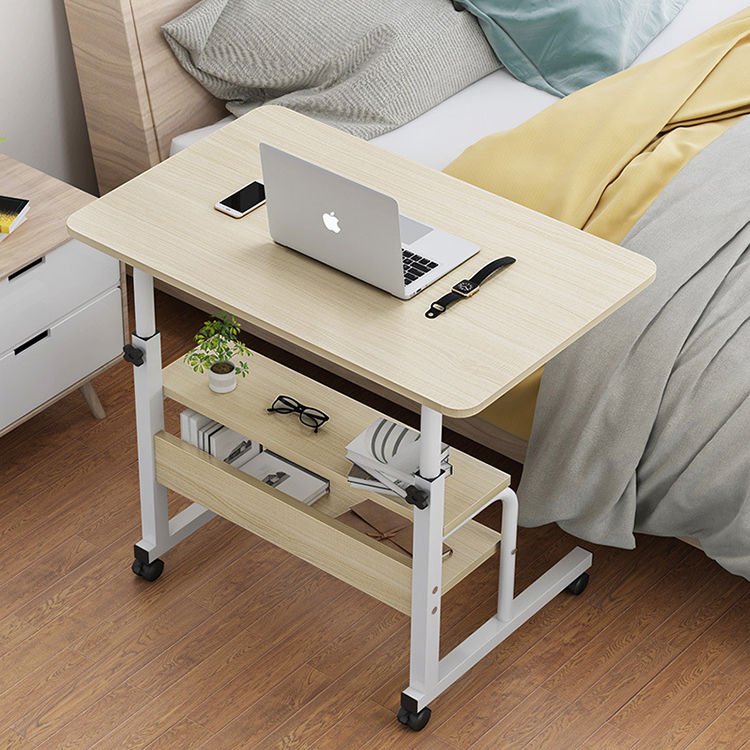 Modern Design Style Sit Stand Desk for Office or Bedside in Bamboo/Walnut/Black/White