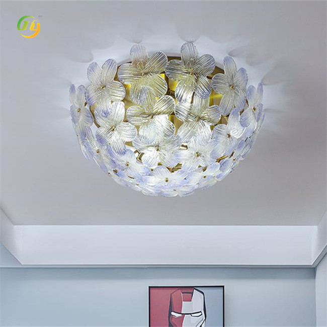 Modern Indoor Restaurant Ceiling Lamp With Three Colors Adjustable Beautiful Flowers
