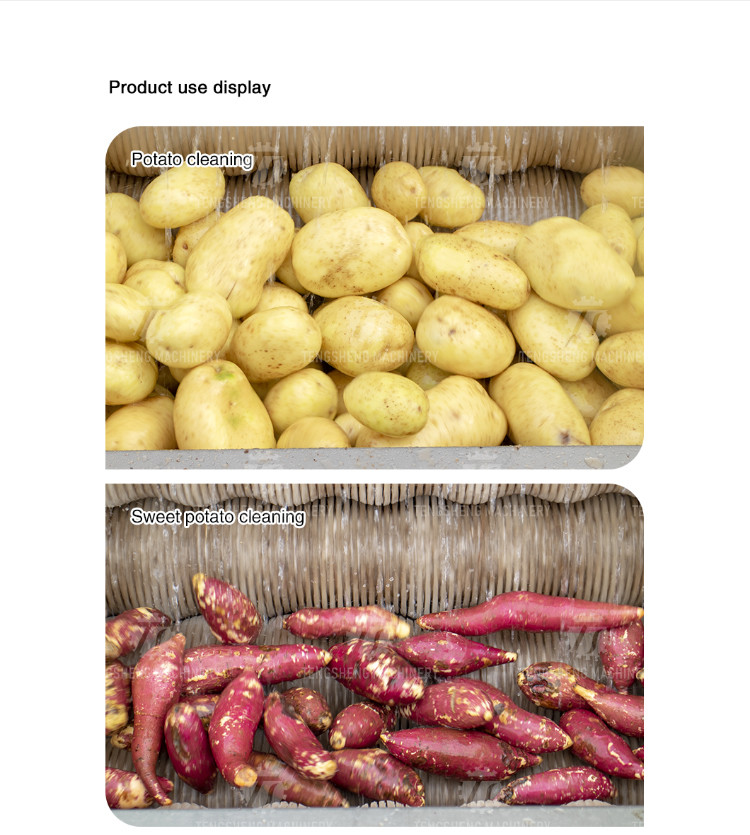 Potato cleaning peeling machine taro peeling machine multi-functional horseshoe hair roller cleaning machine