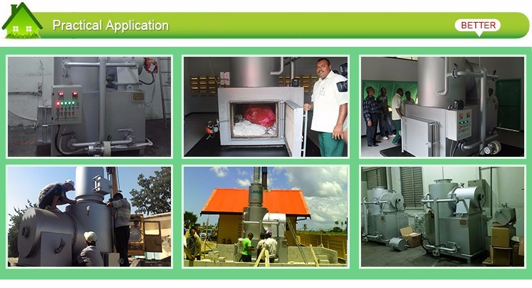 Condition Large Secondary Combustion Chamber Solid Waste Incinerator in Customized Size