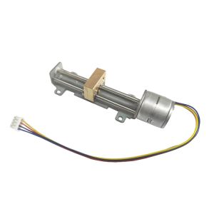 SM20-55-T linear stepper motor with linear bearings and brass slider 1 KG thrust