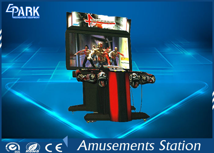 300W Indoor Shooting Game Machines / Zombie Arcade Machine HD Monitor