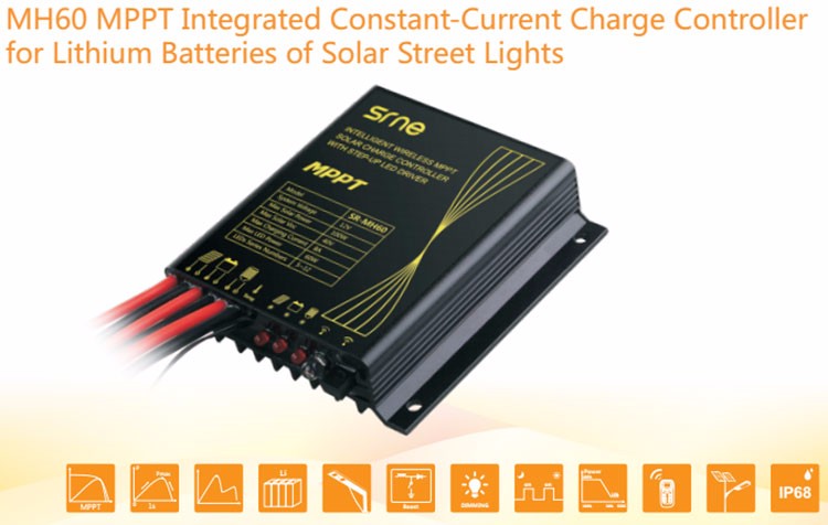 PWM Solar Street Light Controller Smart Solar Battery Charging Regulator