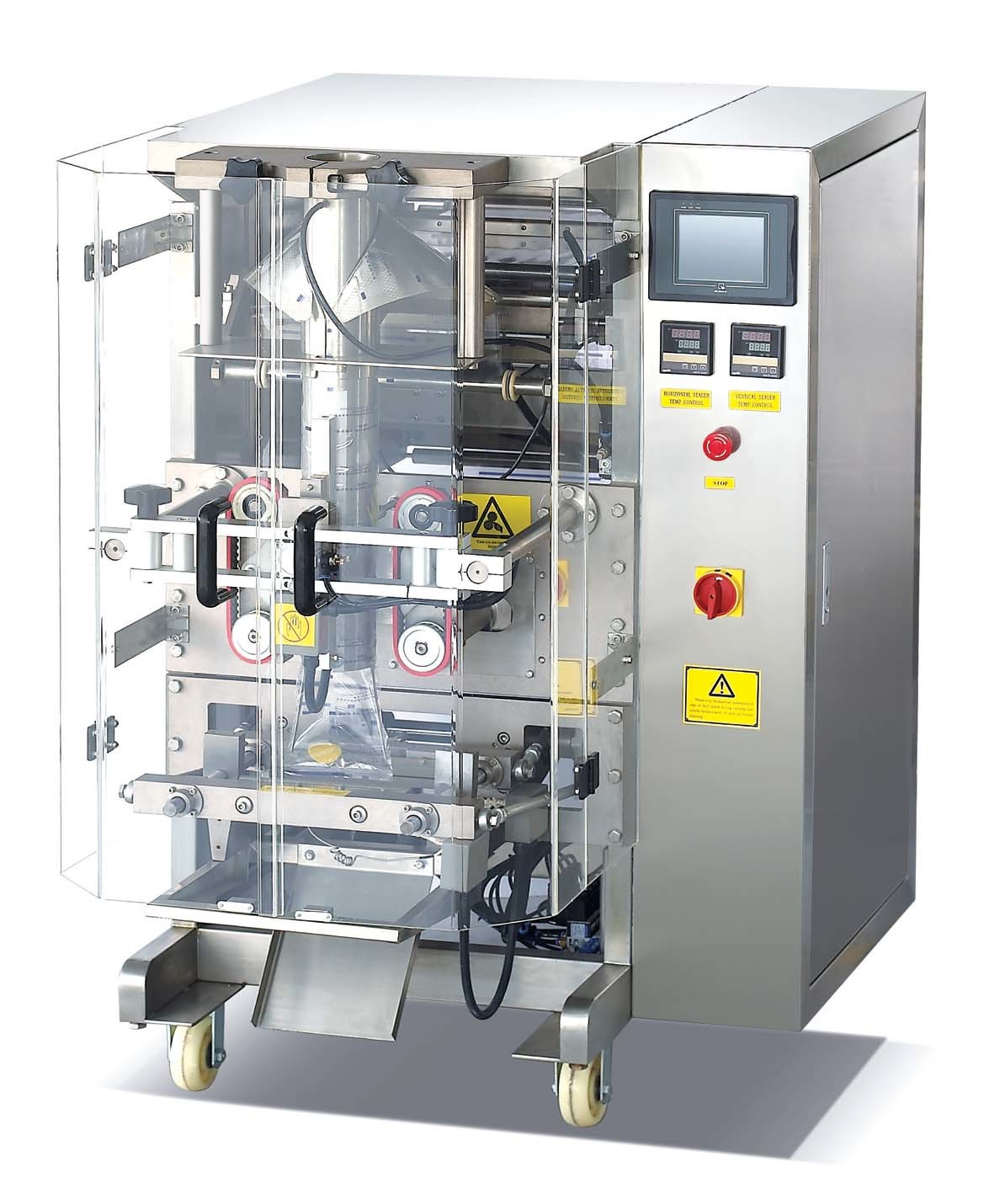 AC380V 50HZ Candy Pouch Packing Machine Electric Driven 30-70bags/min Carbon steel