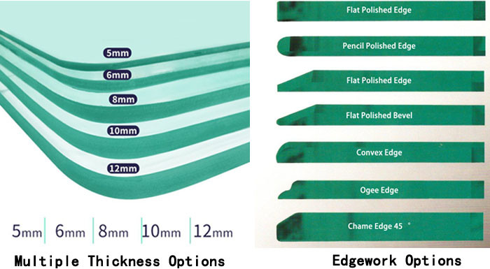 5mm Frosted Tempered Glass Custom Tempered Glass Windows Cost
