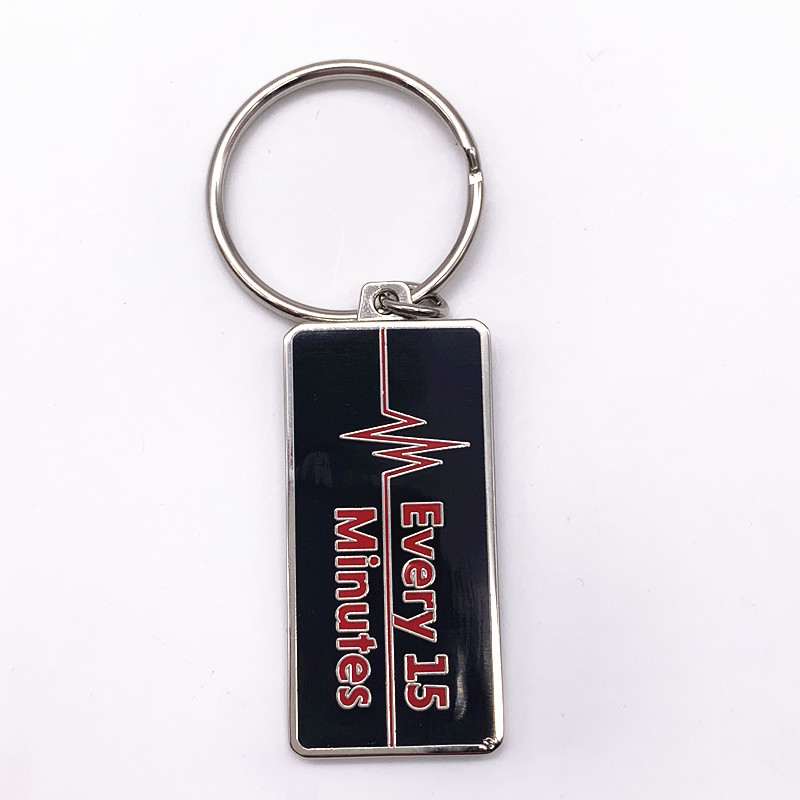 Butterfly Shape Custom Metal Keychains , Soft Enamel Keychain With Epoxy