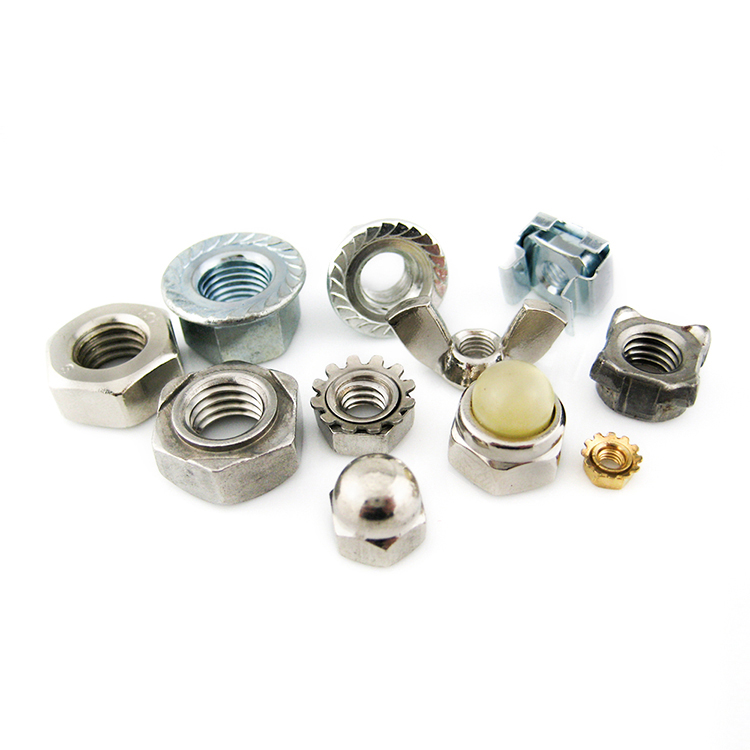 Plastic Head Thumb Hexagon Dome Head Nuts Customized Nickel Plated
