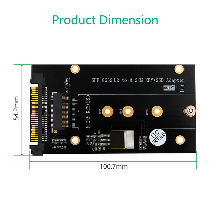 M.2 NGFF Key Electronics Computers Accessories M SSD To SFF-8639 U.2 Adapter