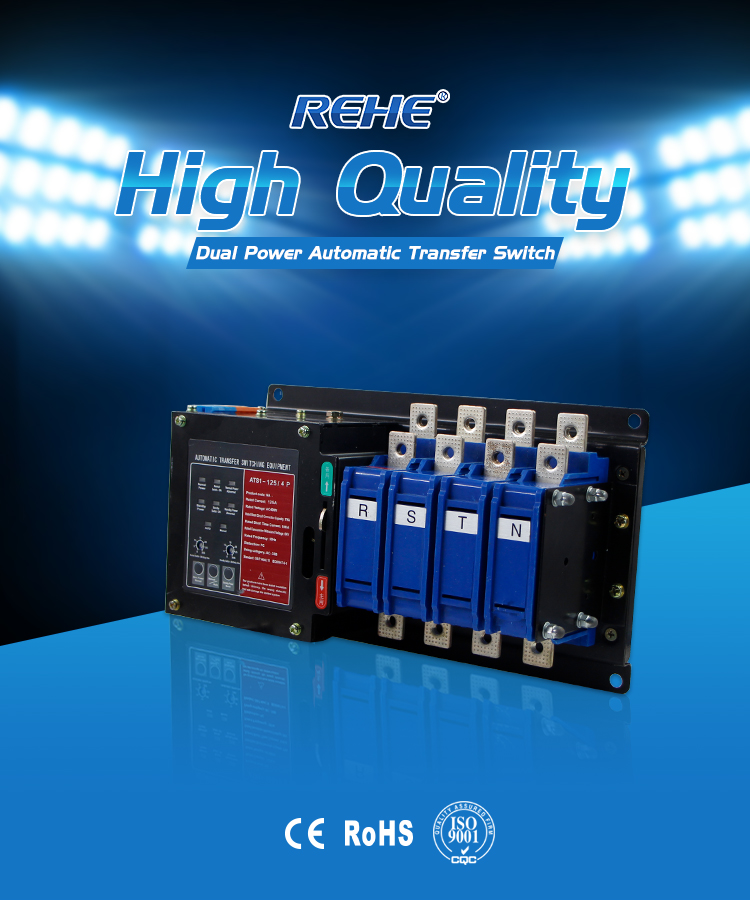 NA series 4P 400vac 63A Dual power automatic transfer switch (ATS)