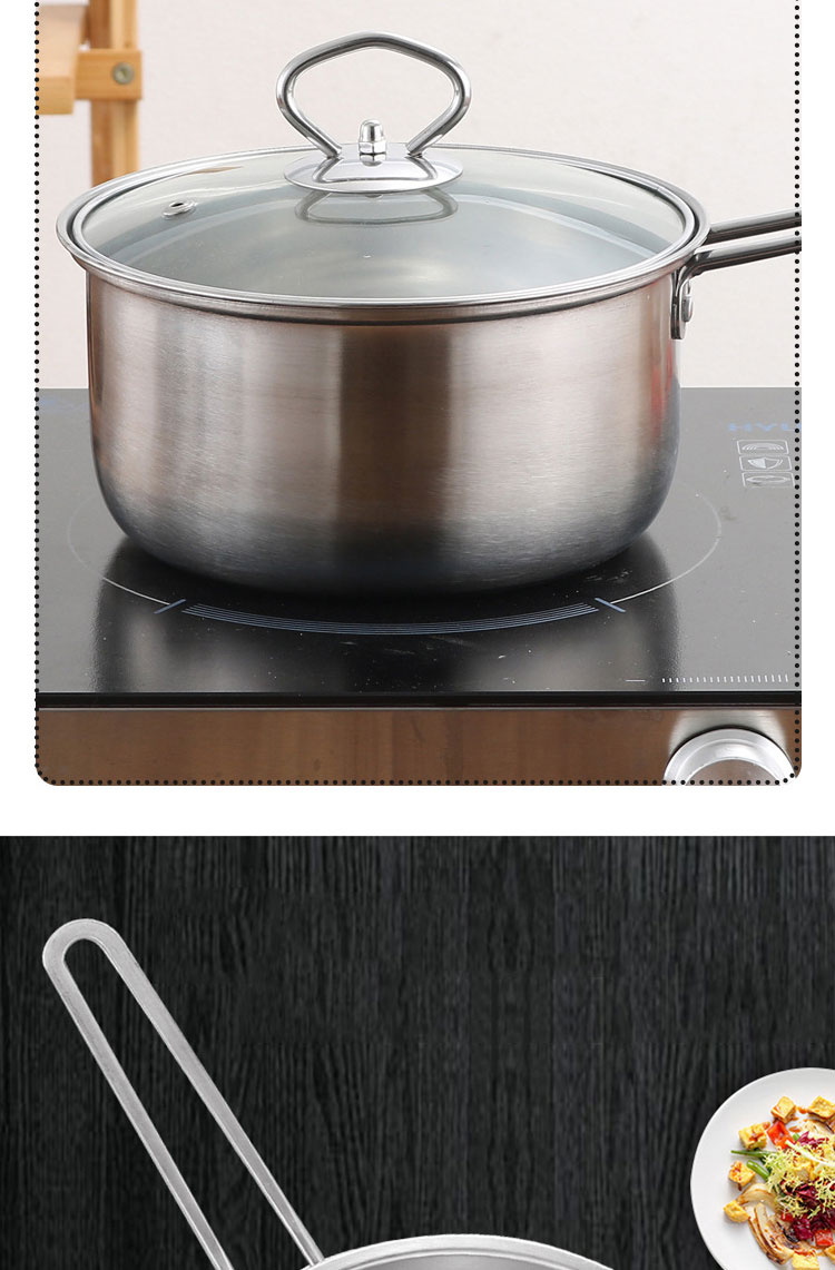 Kitchen Household Stainless Steel 3 Piece Pot And Pan Set Suit Ollas Cookware Set Cooking Pot Set