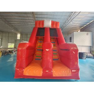 Customized Inflatable Slide Fire Fighting Truck Carton Inflatable Double Dry