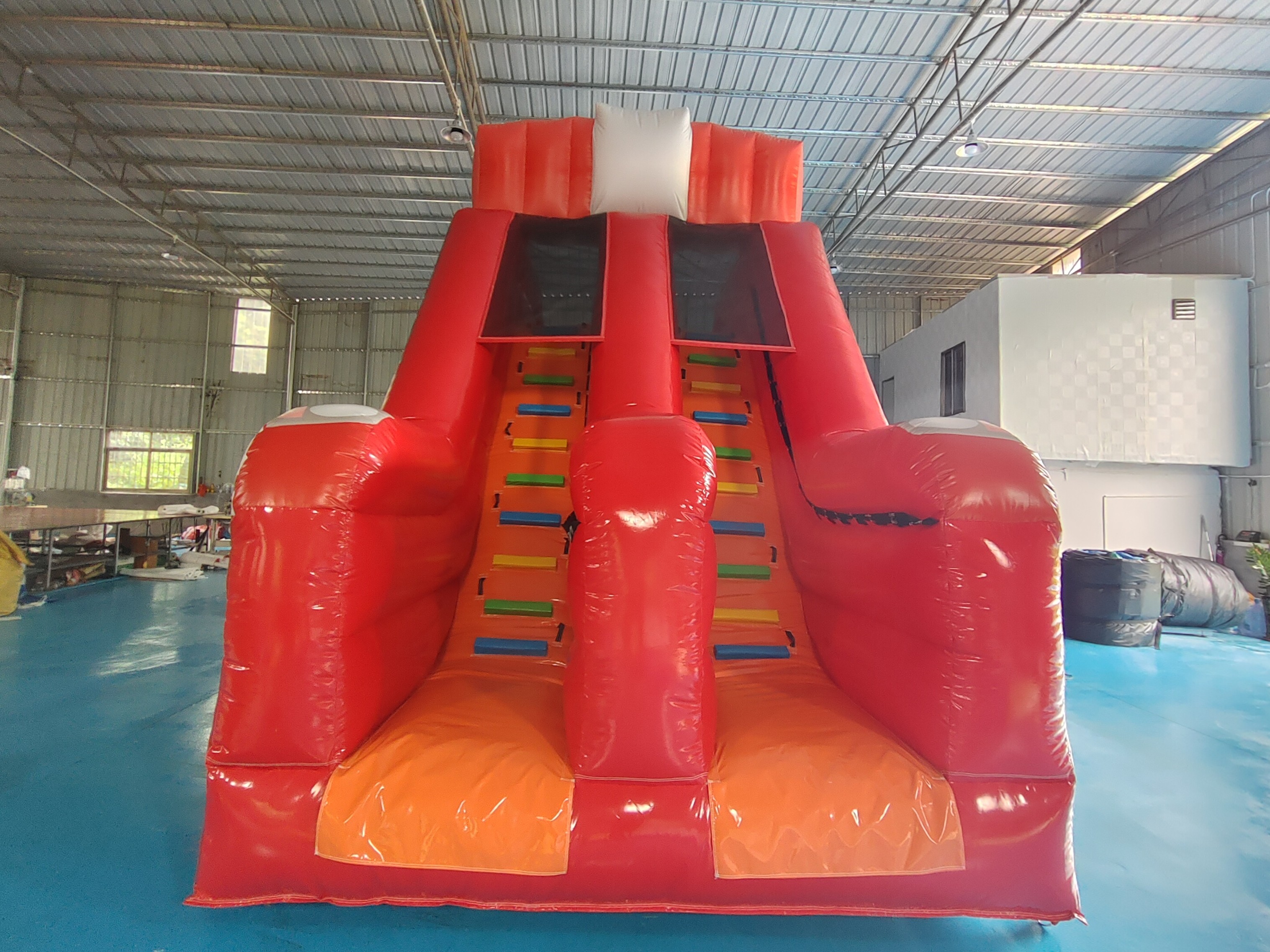 Customized Inflatable Slide Fire Fighting Truck Carton Inflatable Double Dry Slides