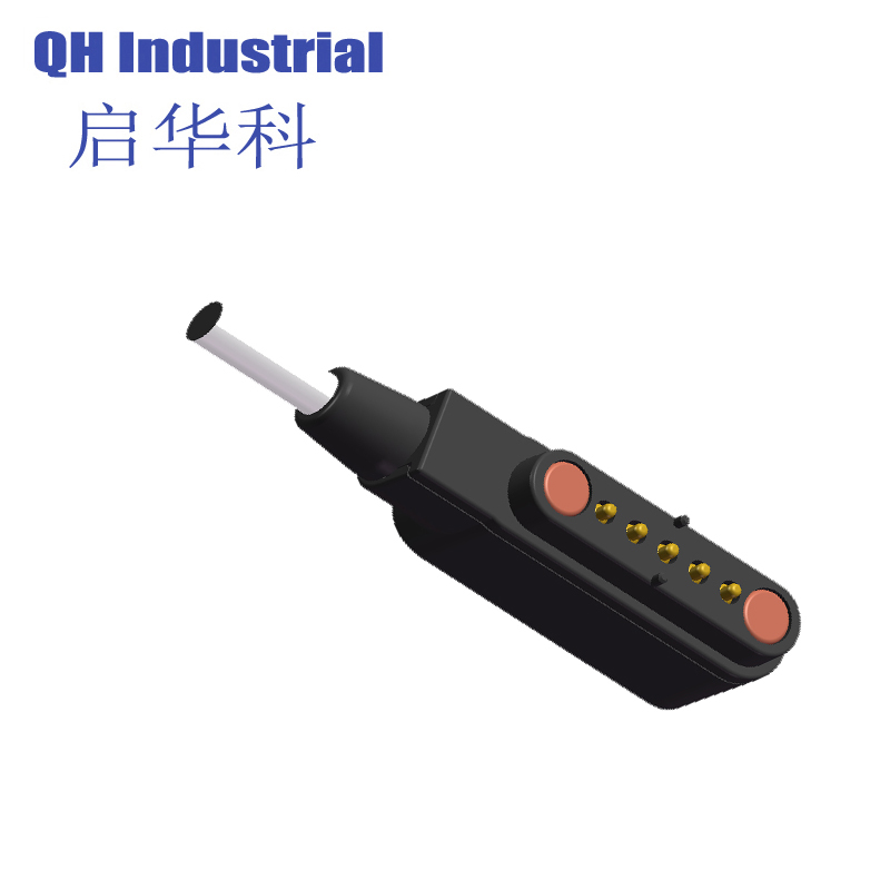 5Pin United Emirates Charger Connectors Pogo Magnetic Connector Spring Loaded Pogo Pin Connector