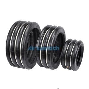  S-400-3R Yokohama Air Spring Triple Convoluted Rubber Spiral Punch Air Bag Manufactures