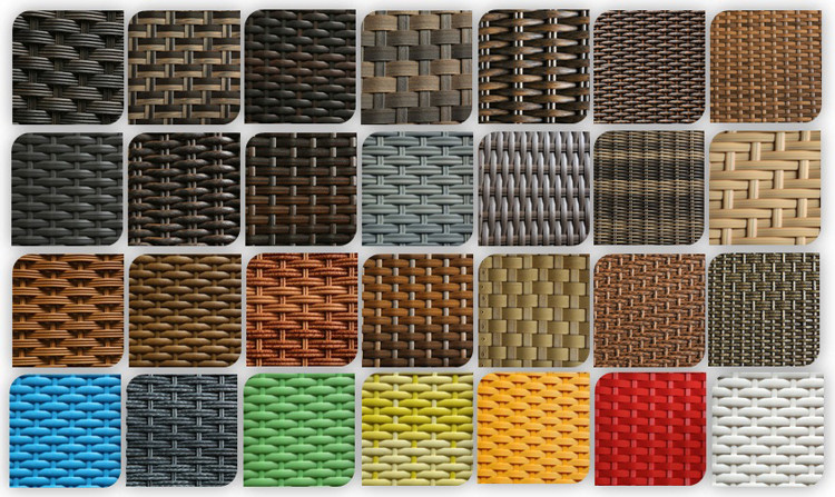 Strong Weaving Poly Rattan PE Plastic Wicker Material For Outdoor Furniture