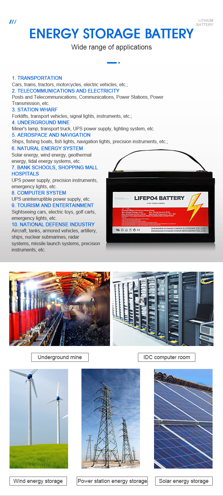 LifePO4 Deep Cycle Battery 12V 200ah Camping Caravan RV Boat Lithium Ion Battery