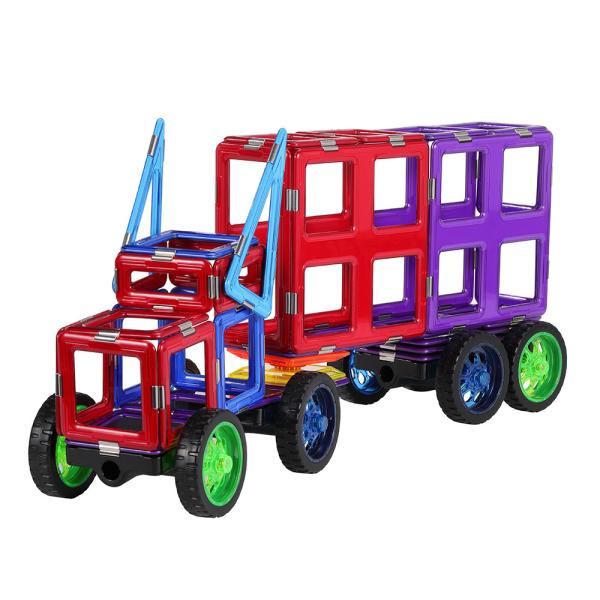 Heavy Truck Magnetic Tiles Vehicles Educational Magnetic Building Blocks Toy