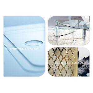 White Automatic CNC Glass Cutting Machine With CAD Drawing FDA CE Approve