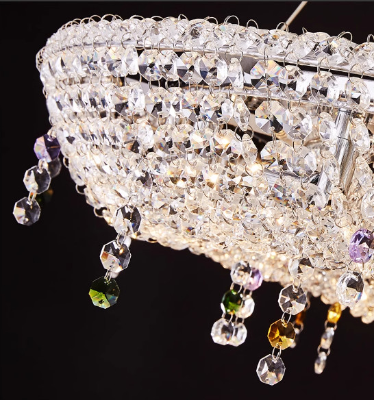 Light Luxury Creative Lobby Chandelier High End Crystal Chandeliers Hotel Lobby Art Island