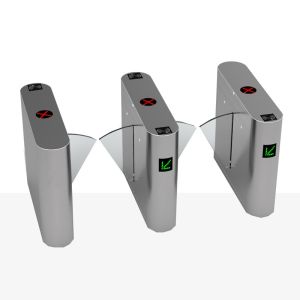 Intelligent Entrance Flap Gate Barrier 600mm Width For Public Security Access