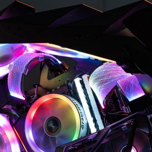 Extension Cable 8P 30cm single head lamp Sync line RGB Flash PC game computer