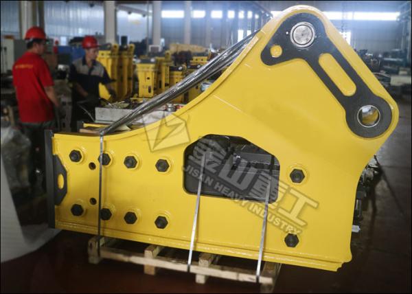 Side Type Hydraulic Rock Breaker , Hydraulic Breaker Hammer For 50 Ton Excavator