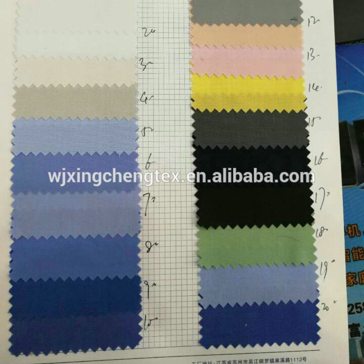 Plain Dyed TC 65/35 Poplin Fabric for Moisture-wicking and Comfortable Summer T-shirt