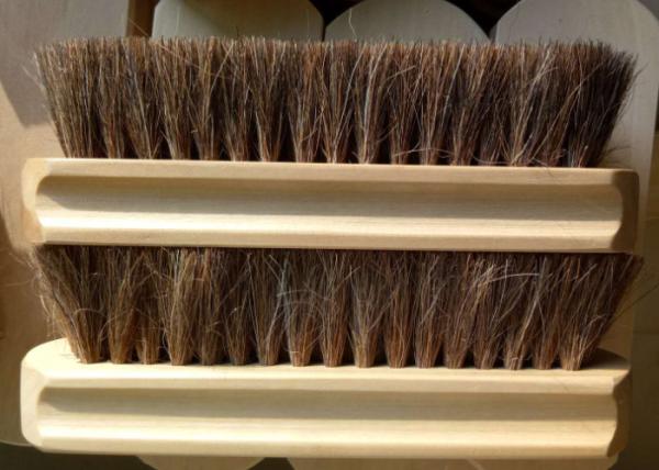 Horse Hair Brushes / Real Horsehair Shoe Brush With Long Wooden Handle for