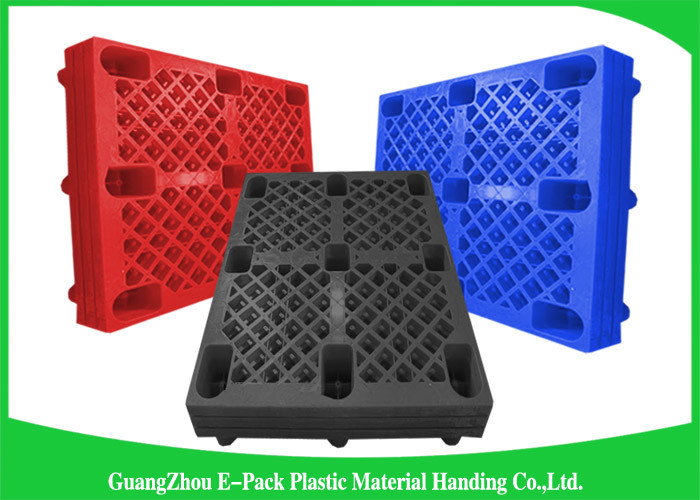 Economica Cargo Nestable Plastic Pallets 9 Legs Export Blue 1200 * 1000mm