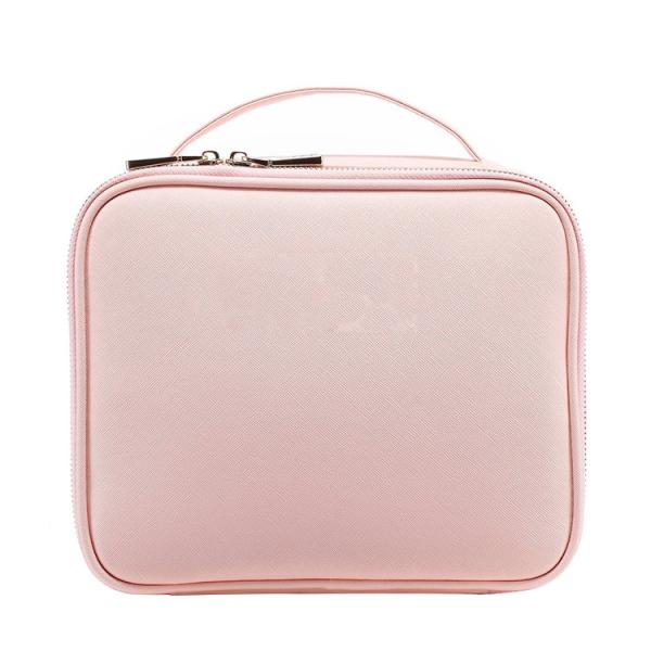Fashion Large Travel Reusable Waterproof Plain PU Leather Toiletry Makeup Brush