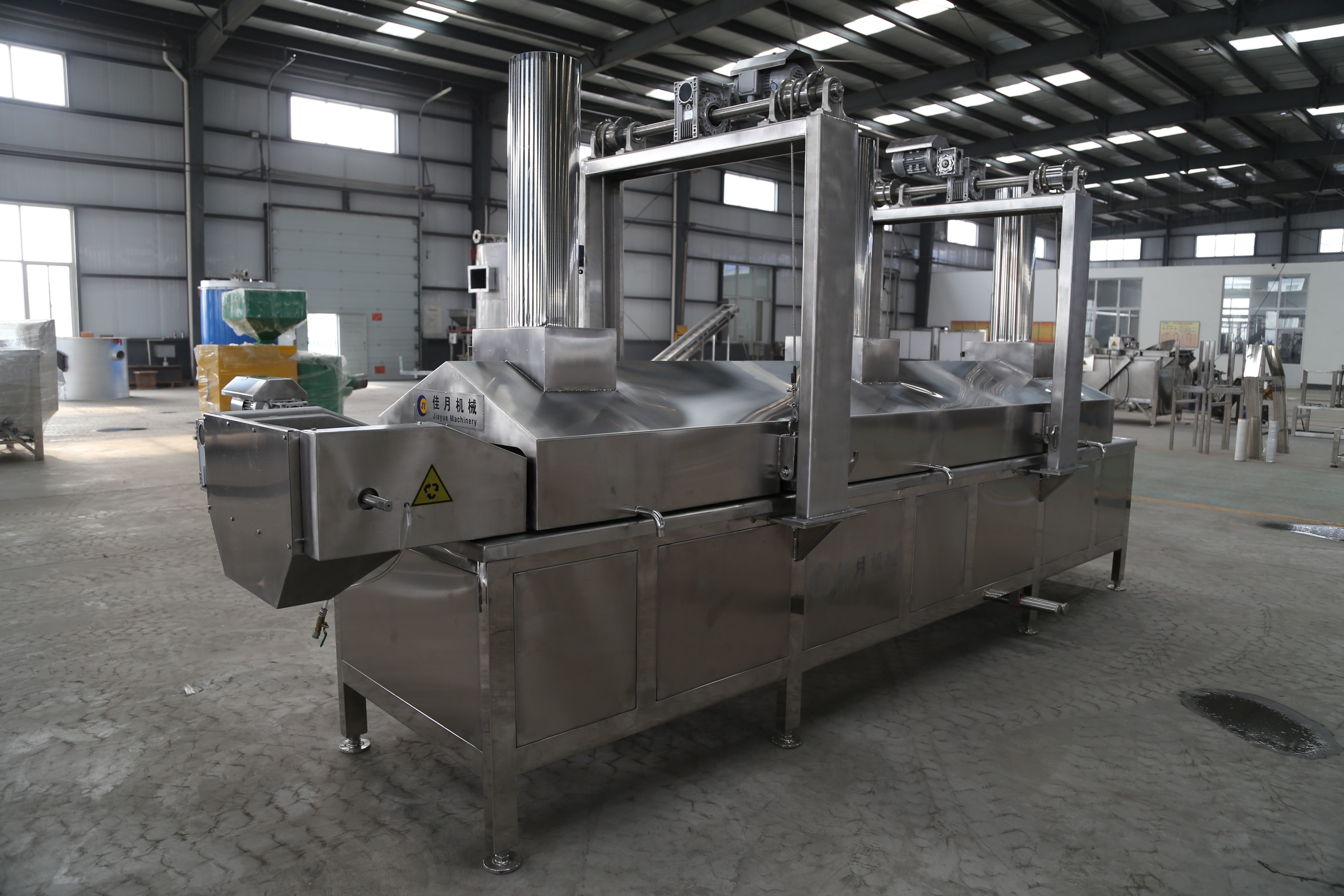 Industrial Deep Fryer Machine Electric PLC Continuous Fryer Machine