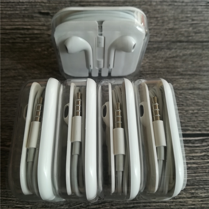OEM qulity Wired Mobile Phone Earphone 3.5mm in ear white For Iphone with box