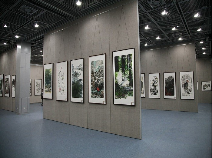Removable Acoustic Room Dividers Sliding Doors Movable Office Partition Wall For Exhibition Hall