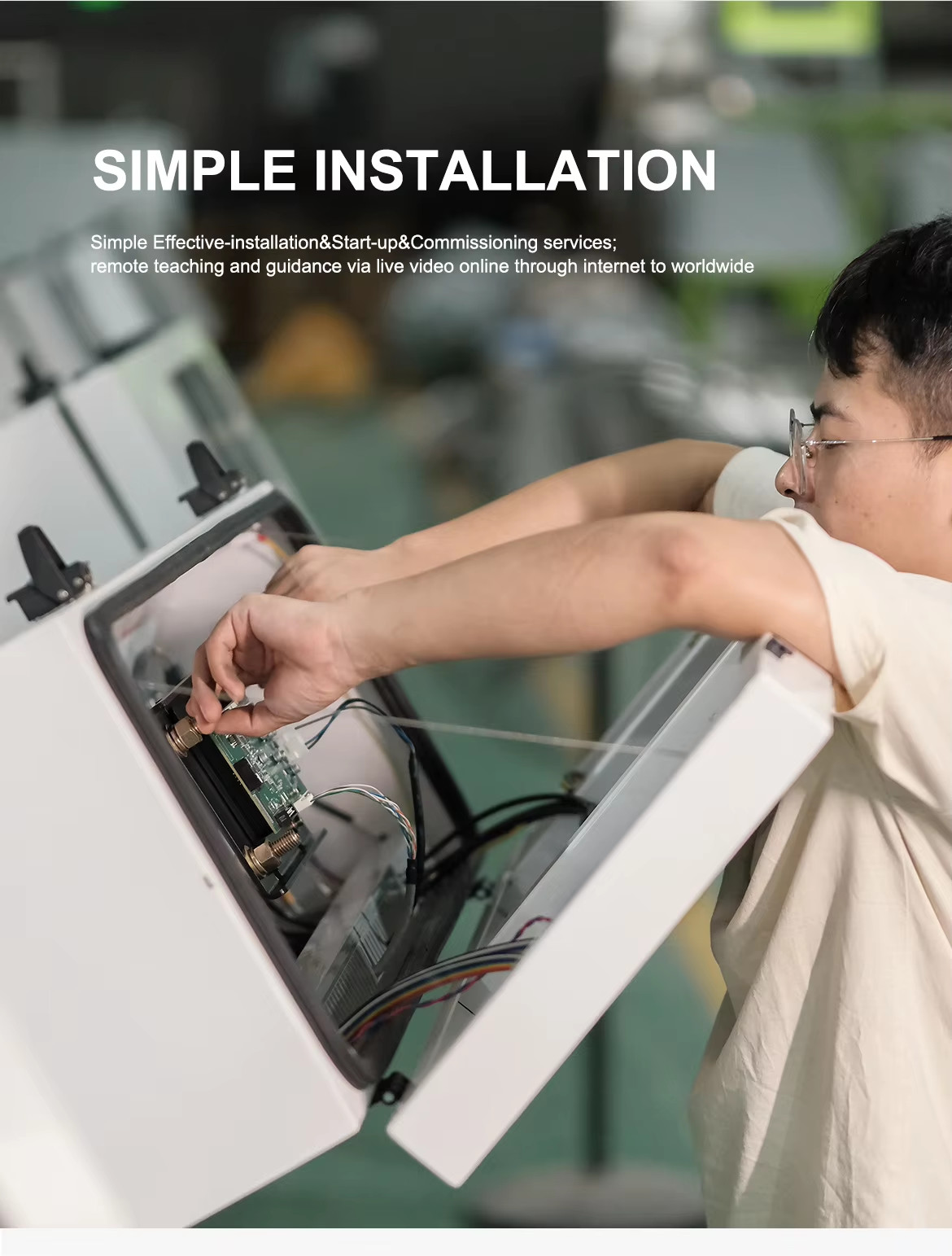 Brown Green Glass Optical Color Sorter for Ceramic Stone Impurity Removal