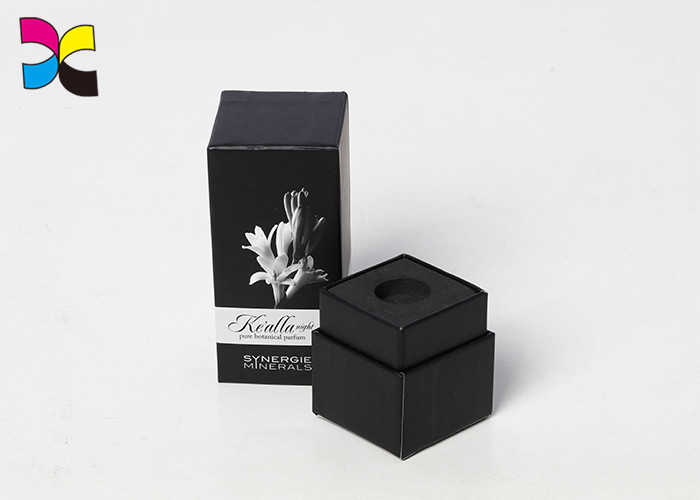 Advanced Lid Custom Packaging Boxes Base Lip Stick Hardcover EVA Base Black Matte