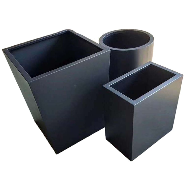 Special shape painting galvanized steel flower planters pots