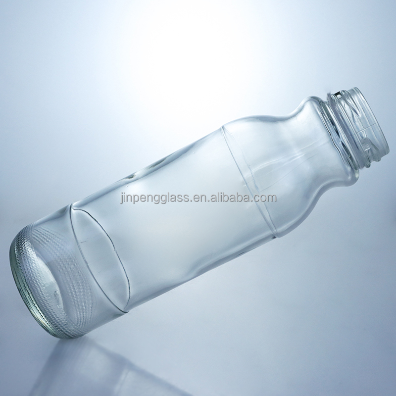 Transparent Glass Beverage Bottles in 100ml 200ml 350ml 400ml 500ml 1000ml Sizes