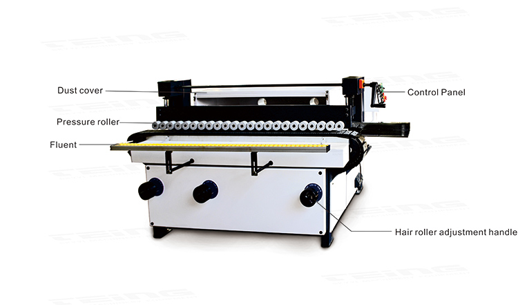Manufacturing Plant MDF Wood Angle Acrylic Double Side Edge Brush Sanding Polishing Machine