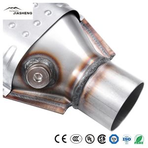 2", 2.5" Universal Oval Exhaust Manifold Catalyst Direct Fit Auto Catalytic