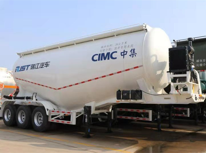 Sinotruk Howo New 35CBM 3 axle cement Dry powder bulk cement silo tanker semi trailer Material transporte truck for sale