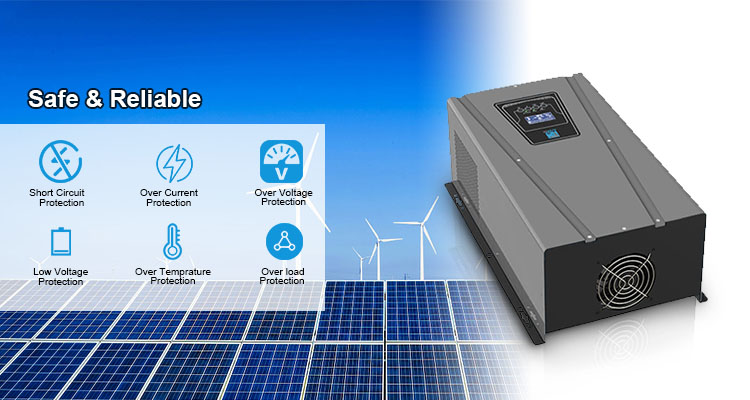 3KVA Pure Sine Wave Inverter Charger 3000W For DC24V 36V AC110V 220V 240V Output Type