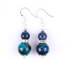 Buy cheap Handmade Crystal Stone Earrings Rainbow Tiger's Eye Gemstone Beaded Pendant from wholesalers
